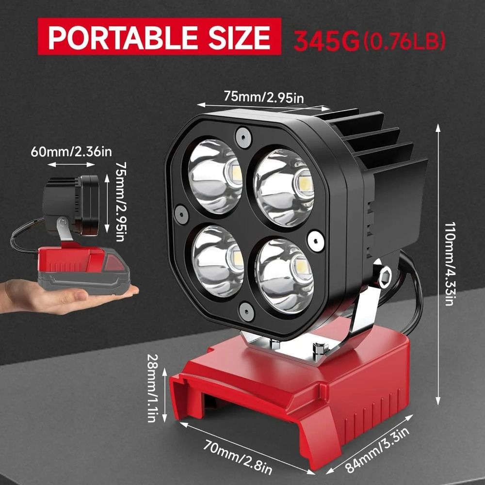 Power Tools For Construction - Oświetlenie robocze 6500K, 6000LM do garażu,