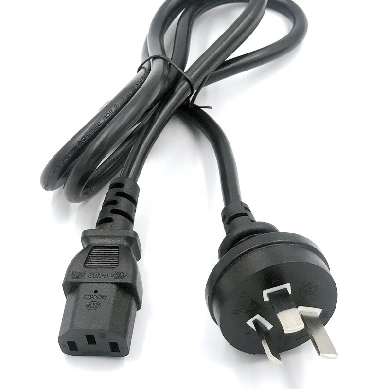 Power Tools Australia - 2 szt. 1m Czarny Kabel Zasilający