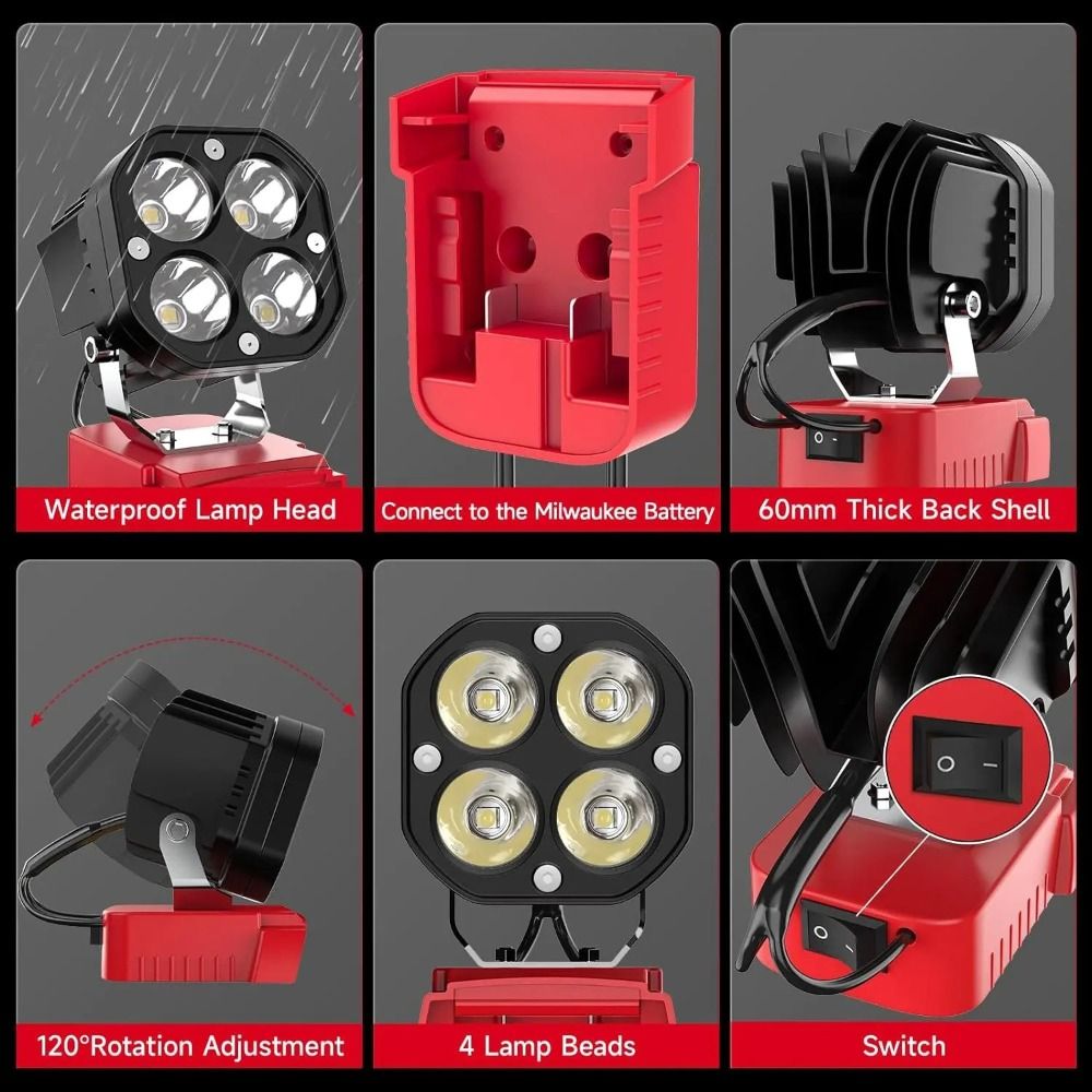 Oświetlenie robocze 6500K, 600 – Power Tools For Construction recenzja i cena